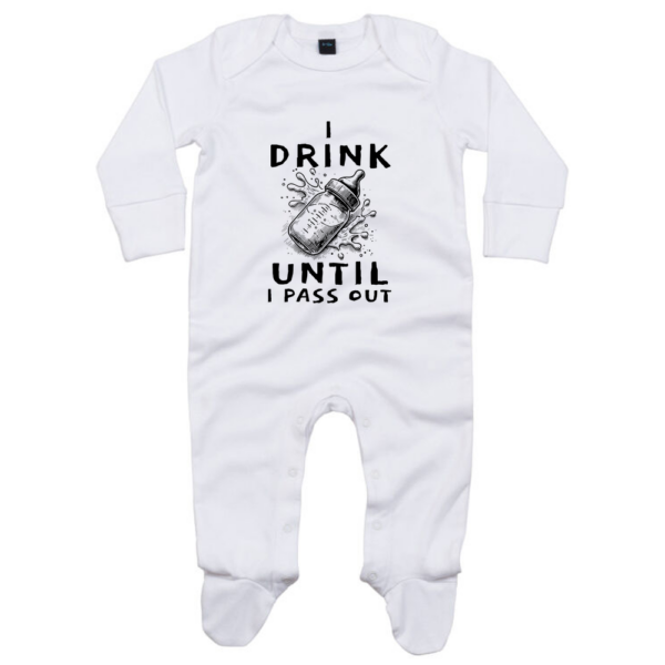 I Drink Until I Pass Out Baby Sleepsuit