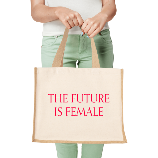 The Future Is Female Canvas & Jute Shopper Bag