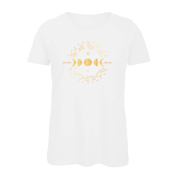 Gold Moon Phases Women's Organic T-Shirt Test