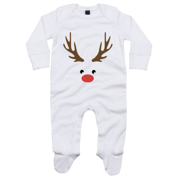 Reindeer Cheer Baby Sleepsuit