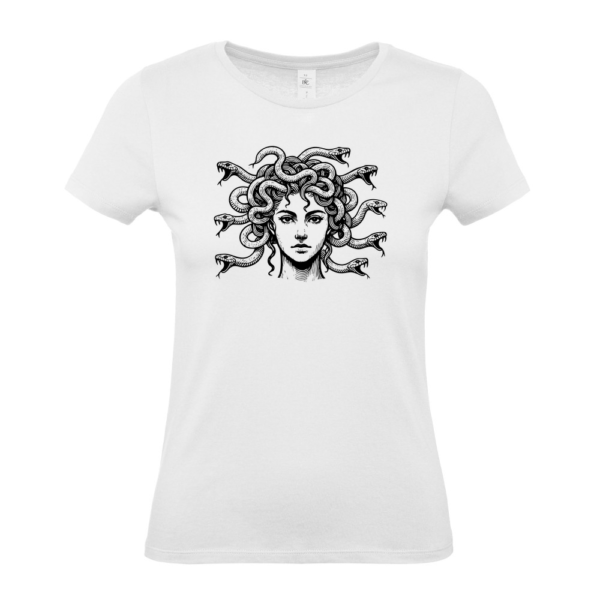 Medusa Ladies Fitted T-Shirt - White